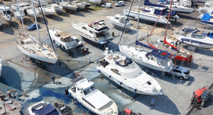 The cleaning & antifouling area