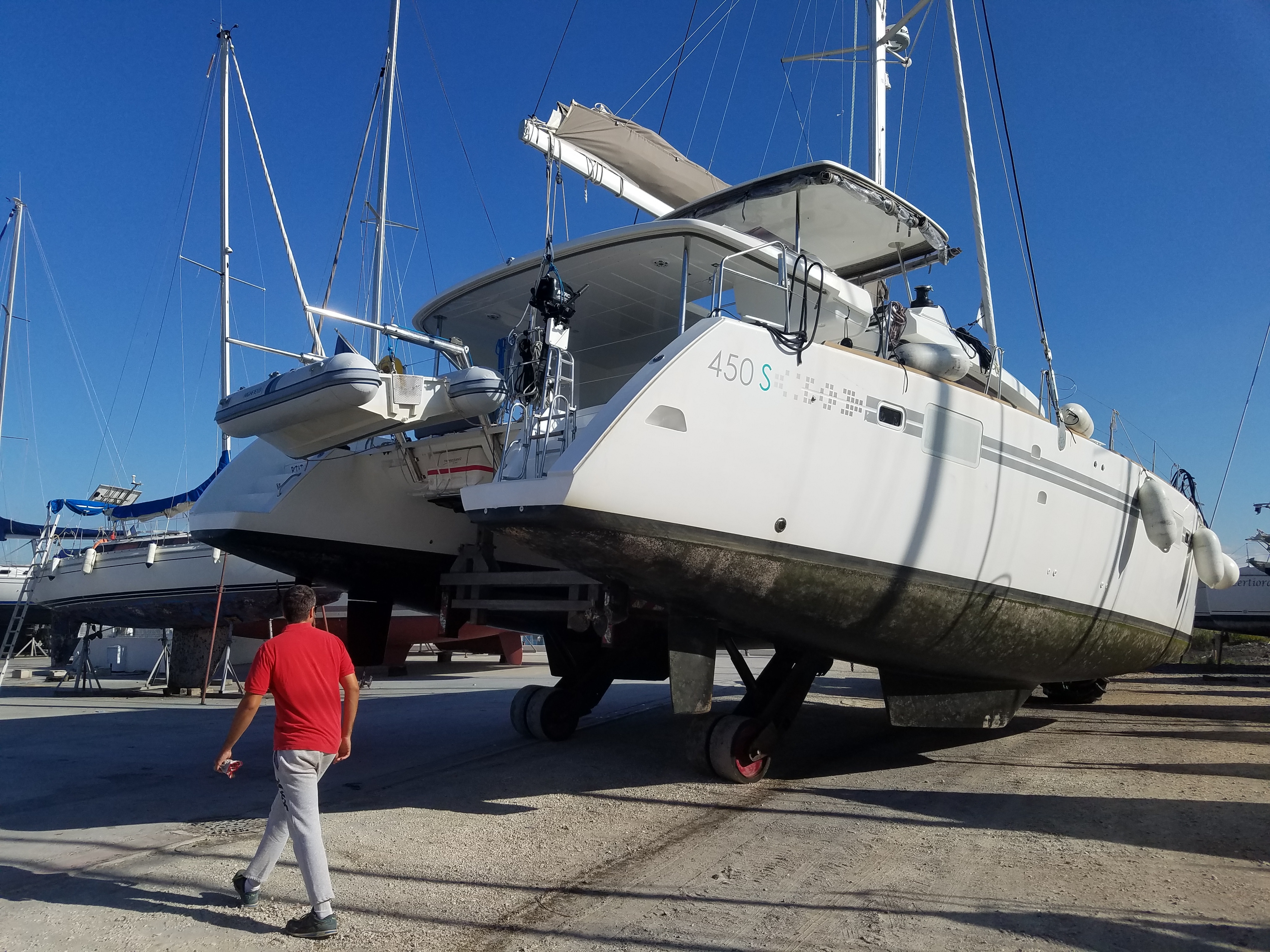 Hivernage d'un catamaran LAGOON 450