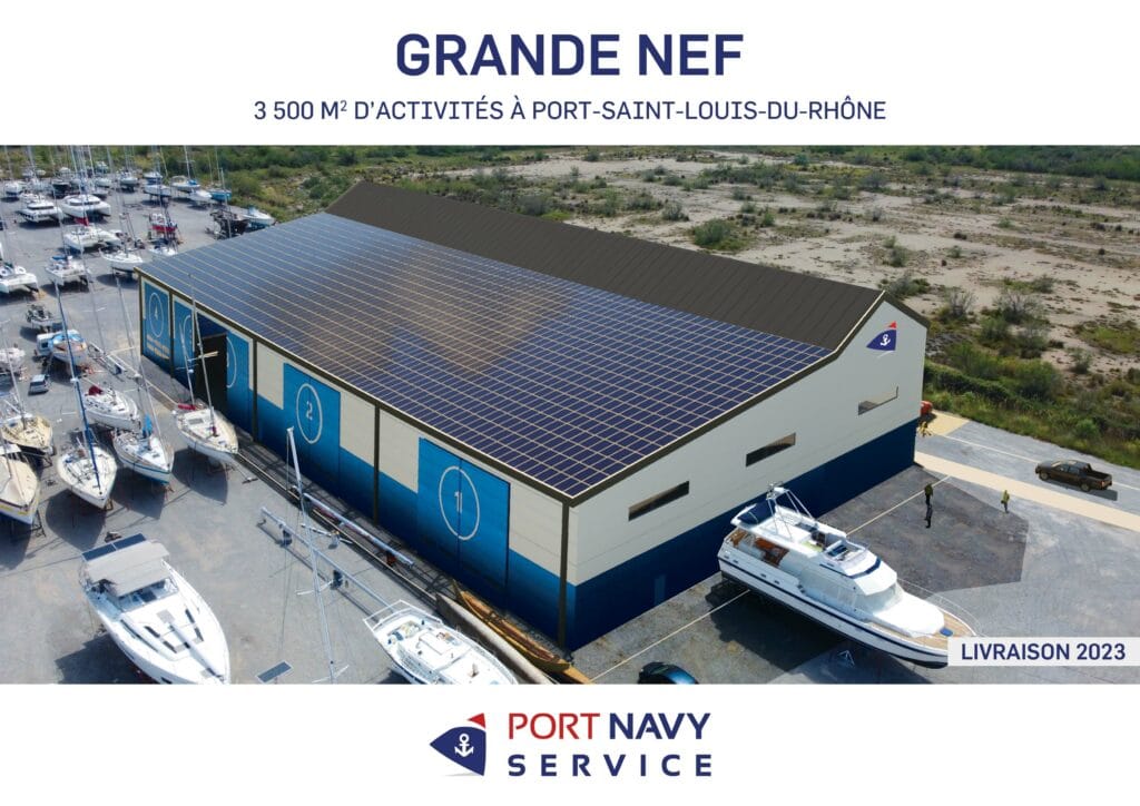 Une grande nef de 3 500m2 dédiée aux professionnels du nautisme